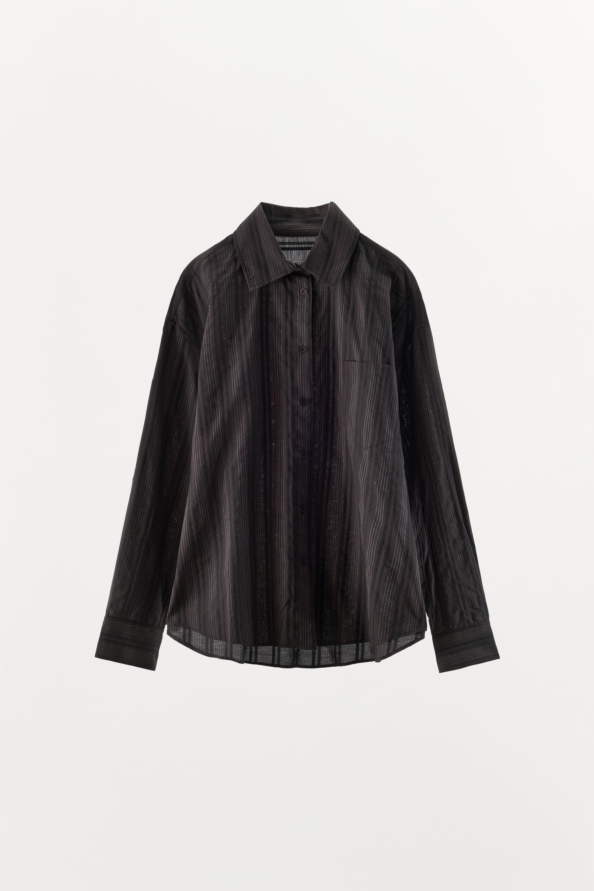 CHEMISE STYLE PYJAMA À RAYURES